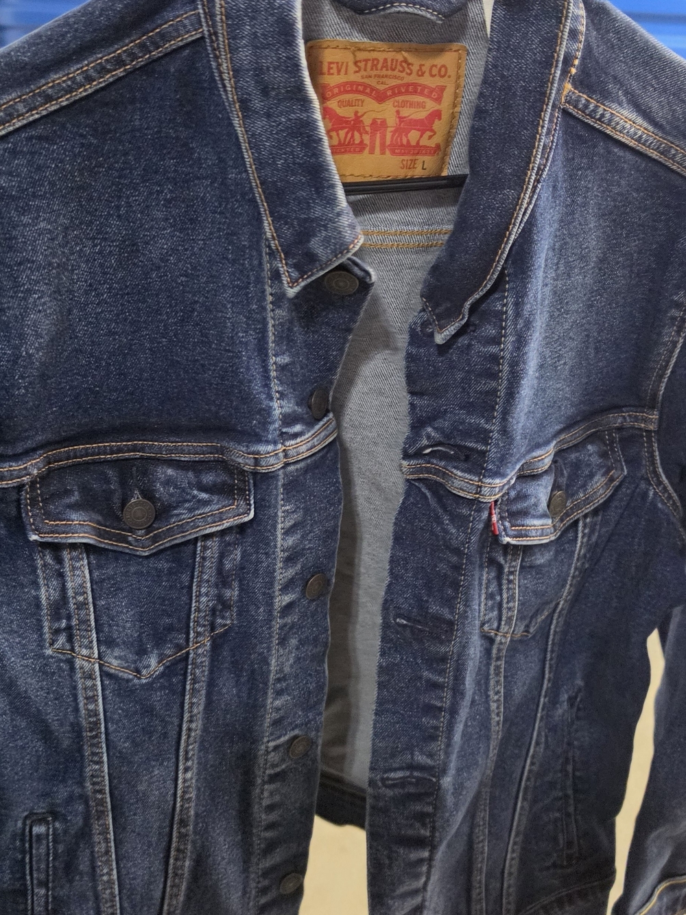 Levi's Men's Dark Blue Denim Jacket